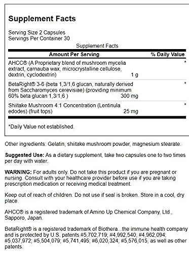 Swanson ULT BIODEFENSE NK+ Mushroom BLND 60C packaging closeup highlighting label.