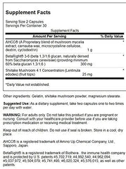 Swanson ULT BIODEFENSE NK+ Mushroom BLND 60C packaging closeup highlighting label.