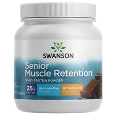 Swanson ULT Senior Muscle RET PD chocolate nutrition facts label close-up