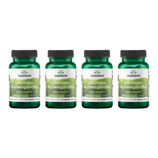 Swanson Ultimate Ashwagandha KSM-66 bottle for daily stress support