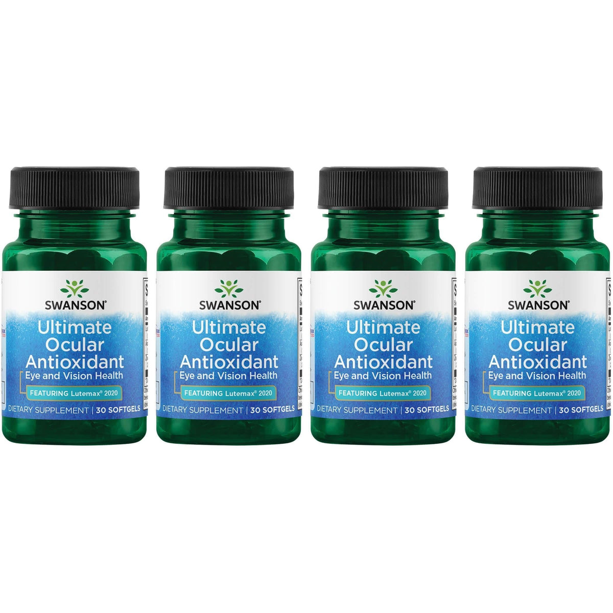 Swanson Ultimate Ocular Antioxidant bottle with Lutemax 2020 for eye health support