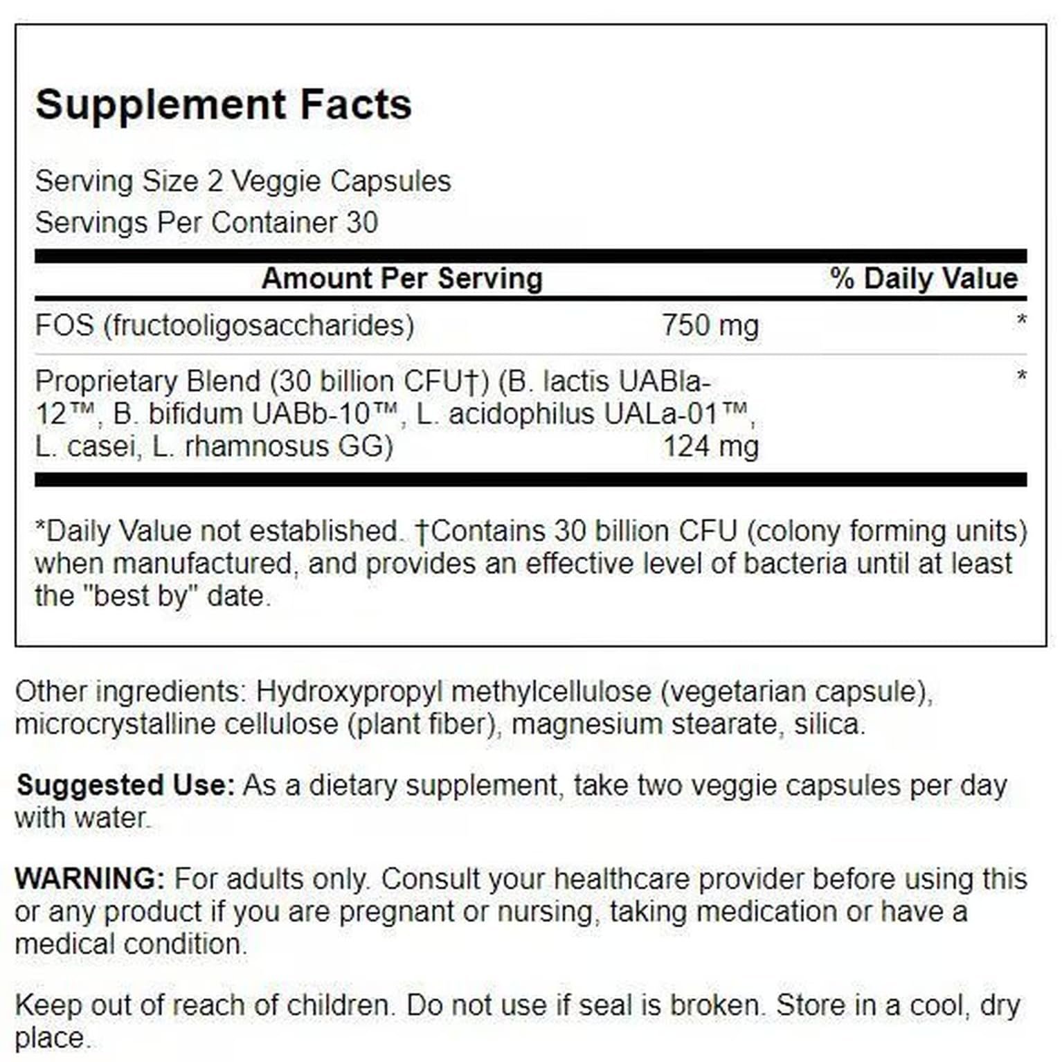 Swanson Ultra Probiotic for Seniors bottle and label highlighting senior use.