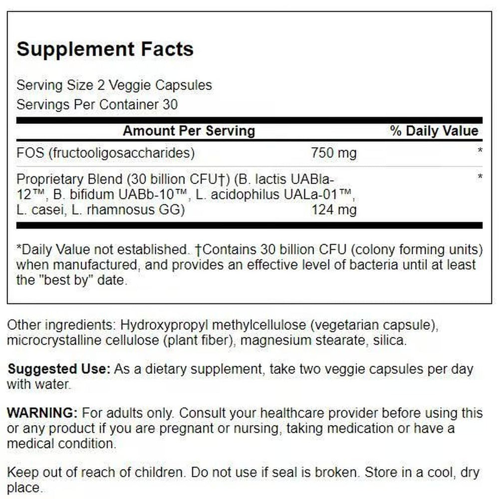 Swanson Ultra Probiotic for Seniors bottle and label highlighting senior use.