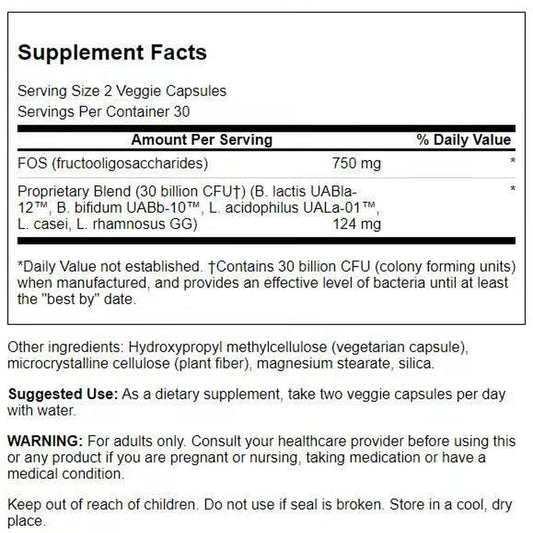 Swanson Ultra Probiotic for Seniors bottle and label highlighting senior use.