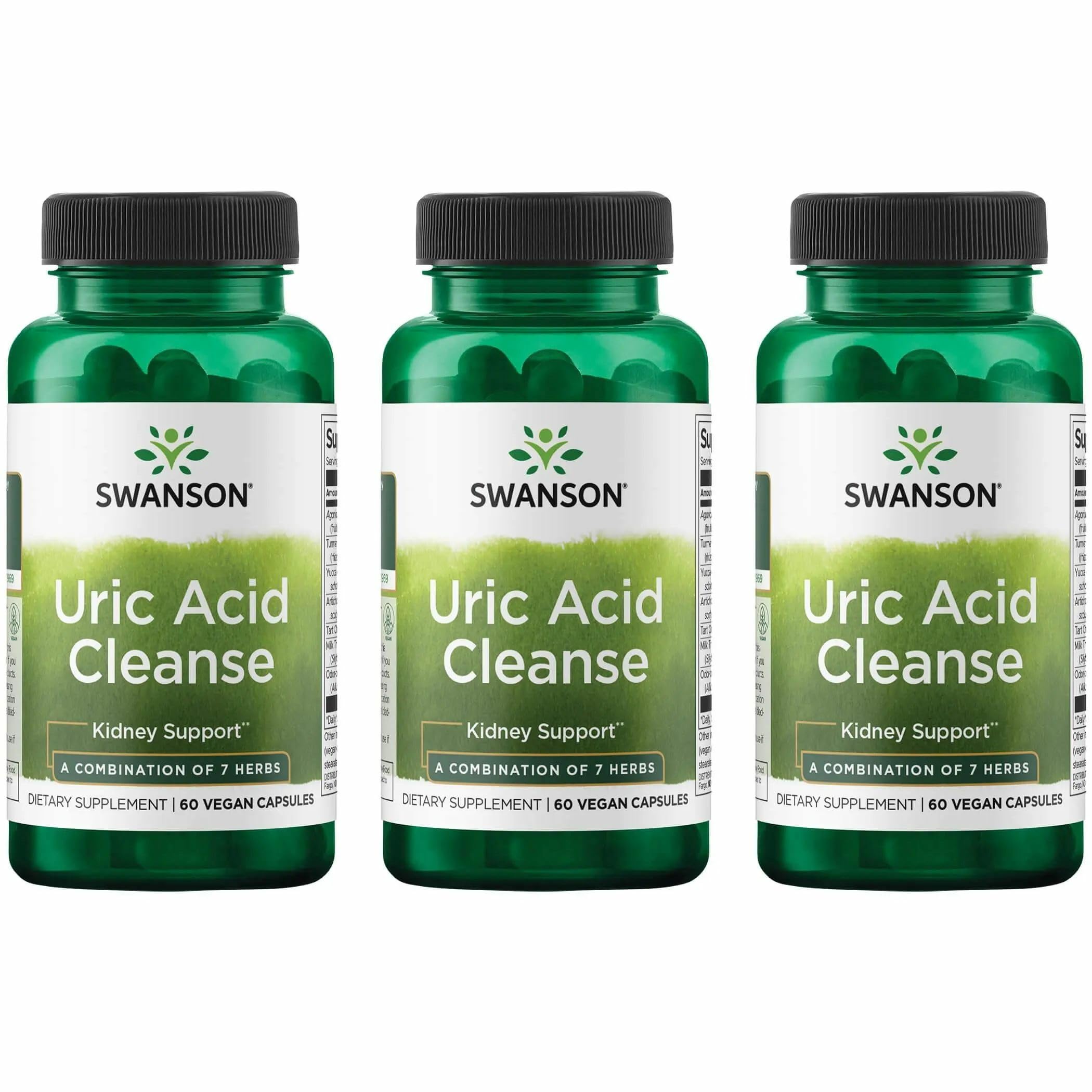 Swanson Uric Acid Cleanse bottle for daily detox support.