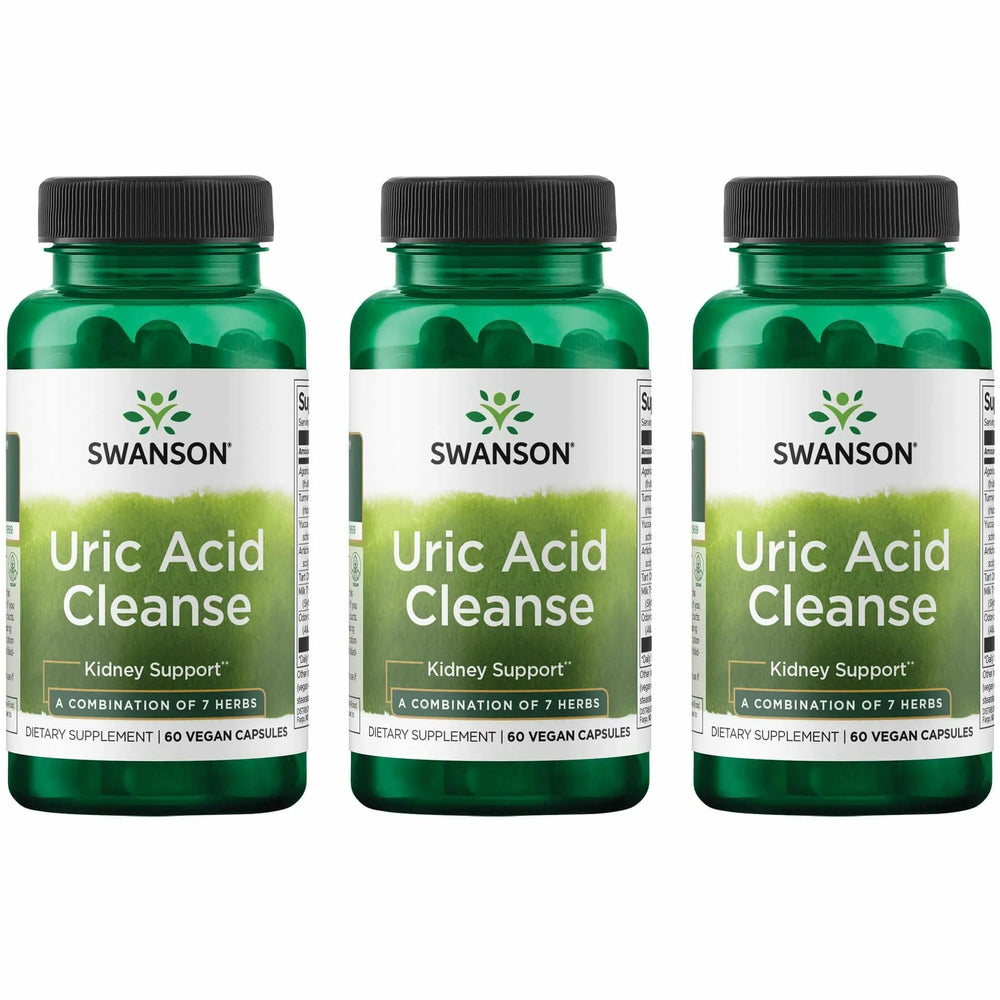 Swanson Uric Acid Cleanse bottle for daily detox support.
