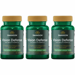 Swanson Vision Defense bottle front view highlighting packaging and eye health support