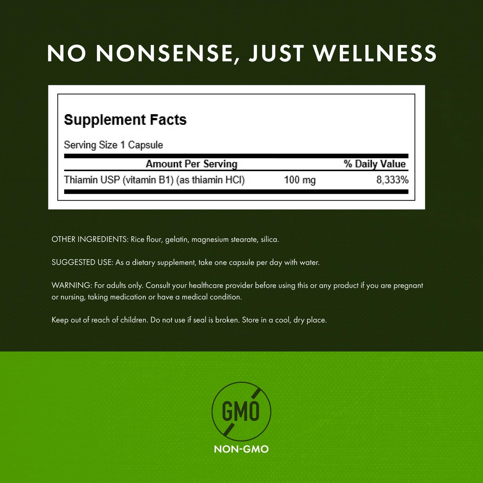 Two-pack Swanson Vitamin B1 packaging for cost-effective daily use