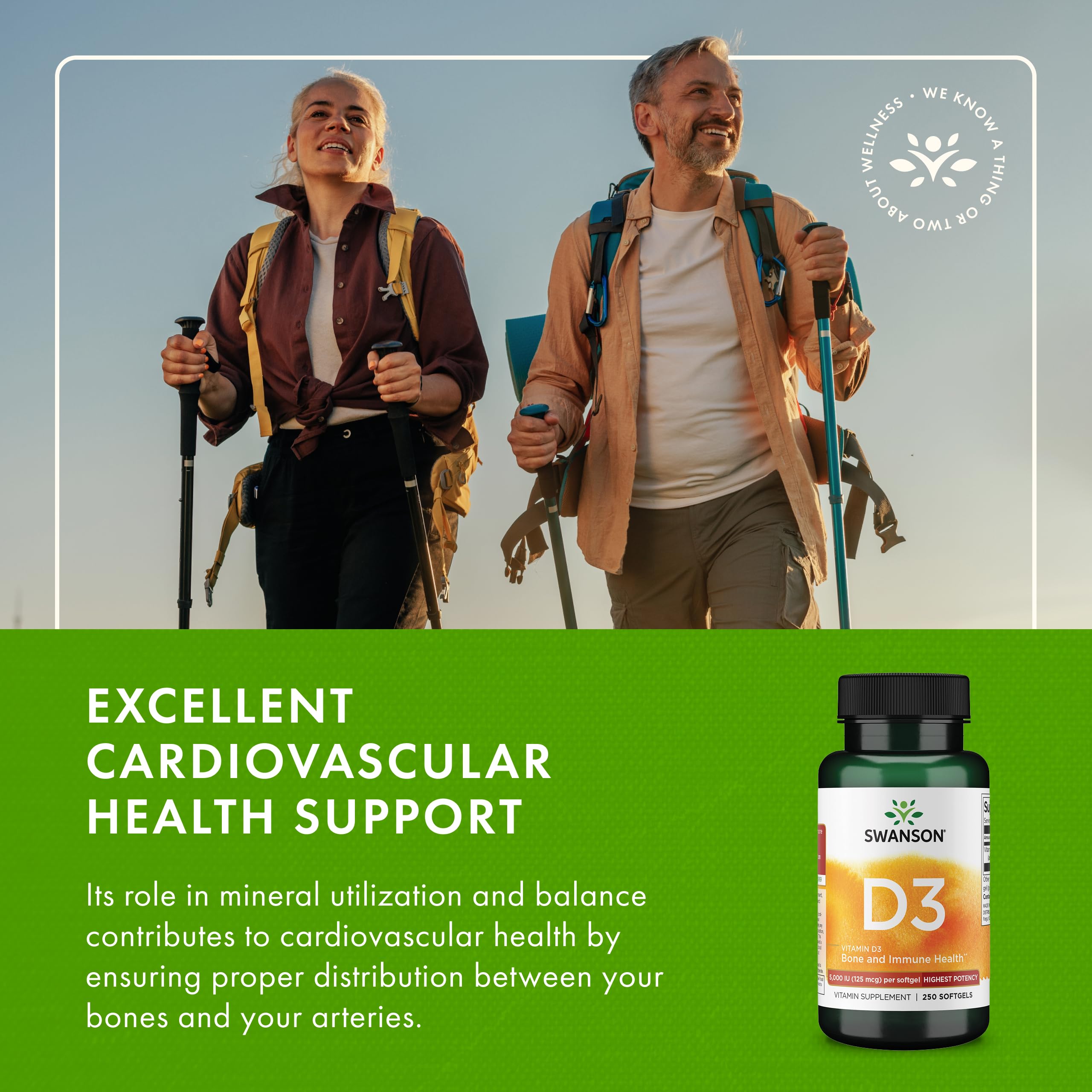 Swanson D3 imagery implying mood insights and gut-health synergy