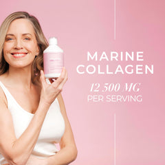Swedish Collagen Deluxe liquid texture close-up highlighting smooth, ready-to-drink format