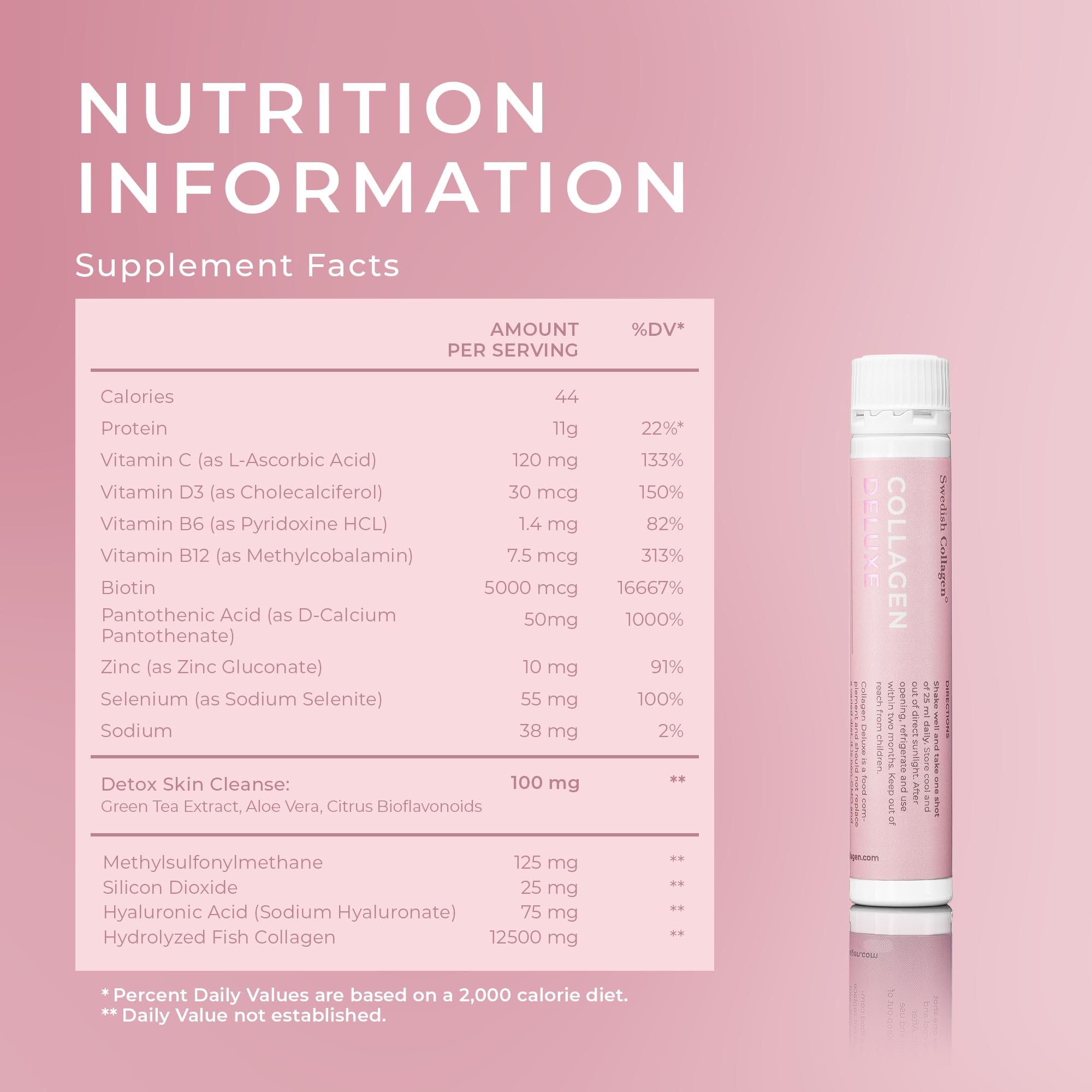 Swedish Collagen Deluxe recyclable packaging emphasizes eco-friendly choice