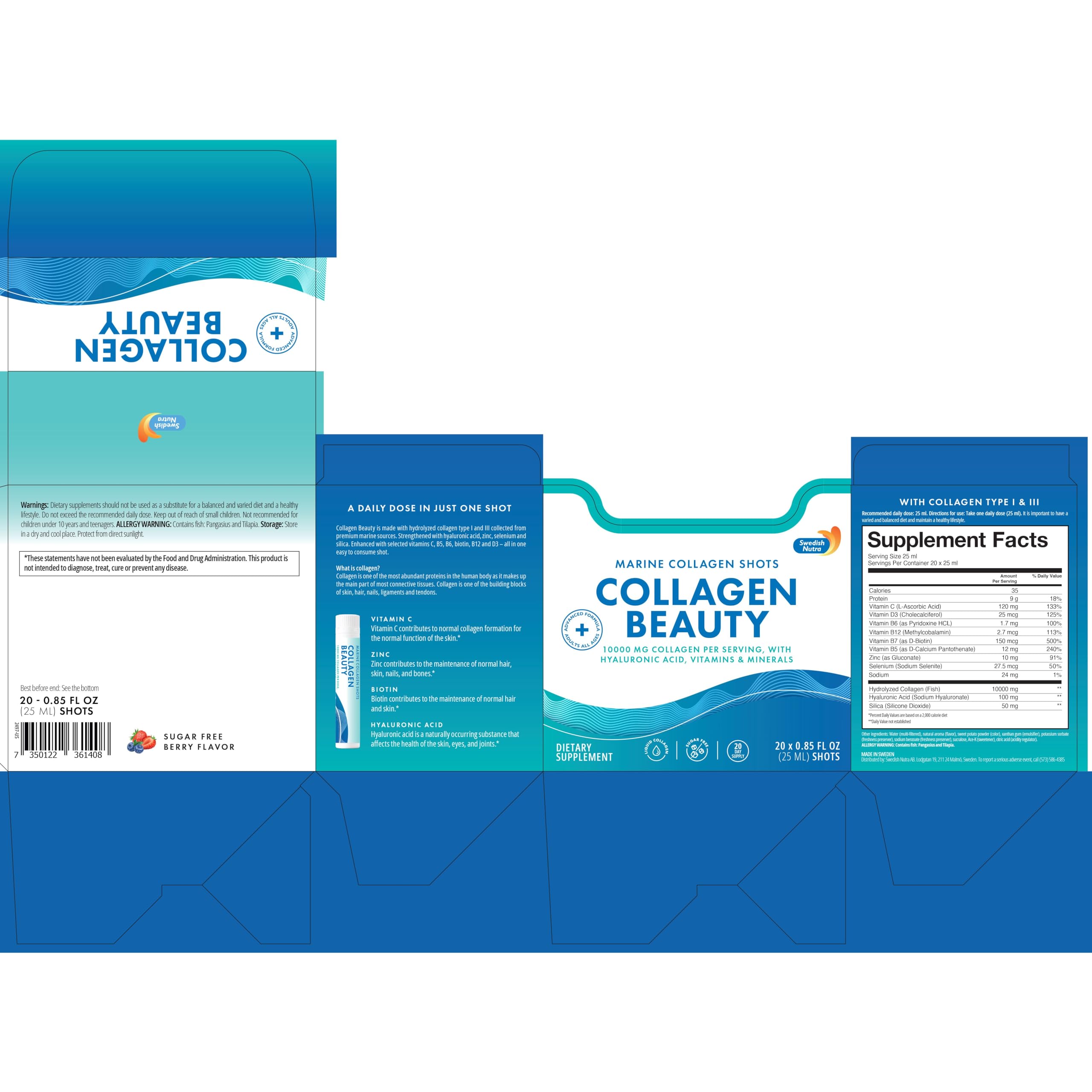Swedish Nutra Recyclable packaging emphasizing sustainability