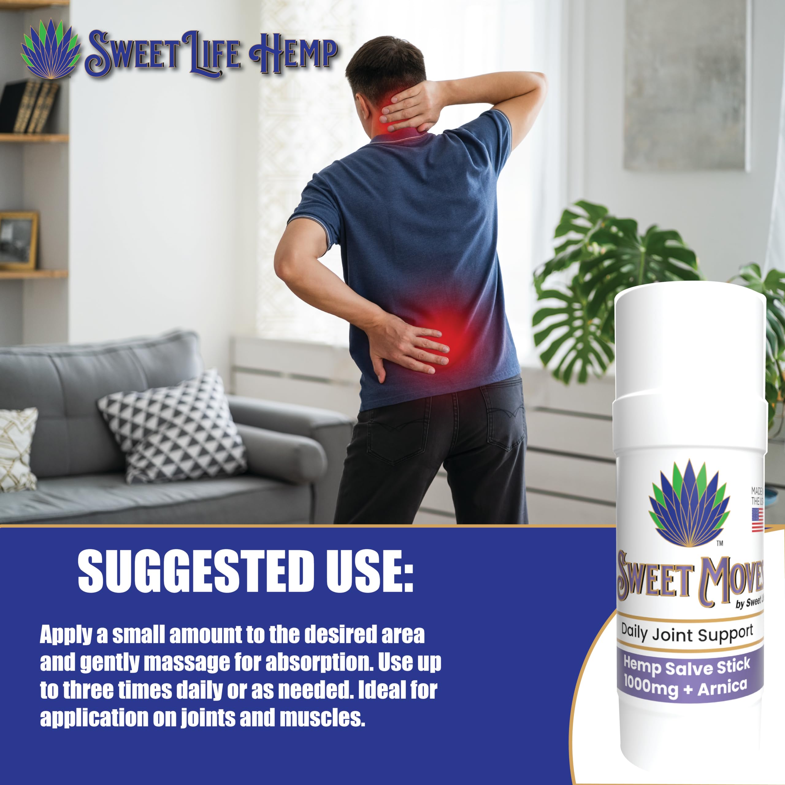 Sweet Life natural ingredients like beeswax, coconut oil, and jojoba support skin comfort.