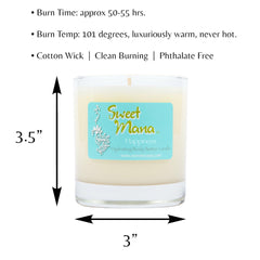 Sweet Mana Happiness Lotion Candle coconut water scent for spa-like hydration