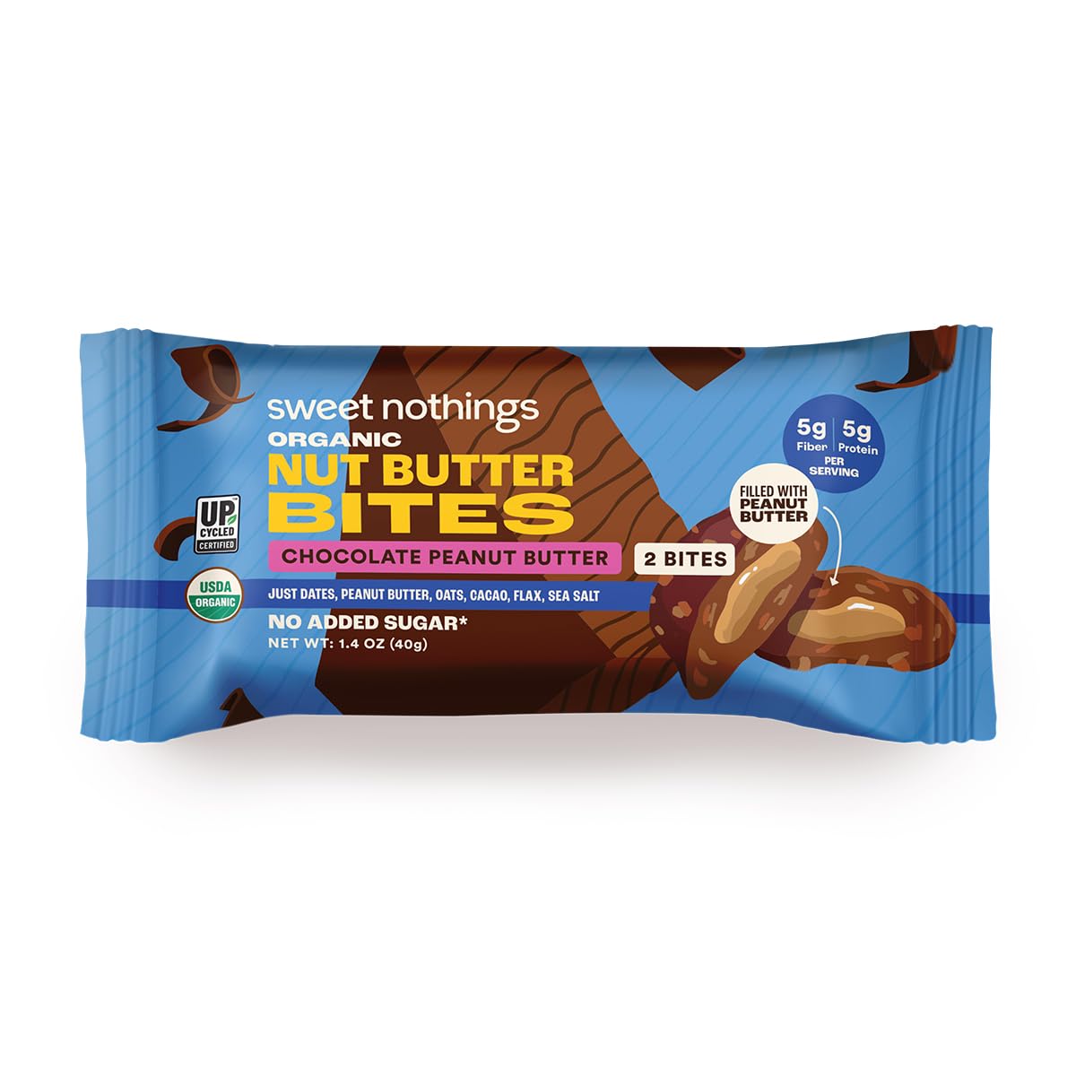 Sweet Nothings bites on the go in a bag for gym or school breaks