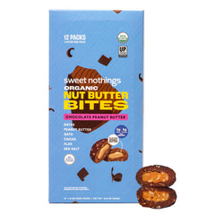 Sweet Nothings Chocolate Nut Butter Bites pack for on the go protein and fiber