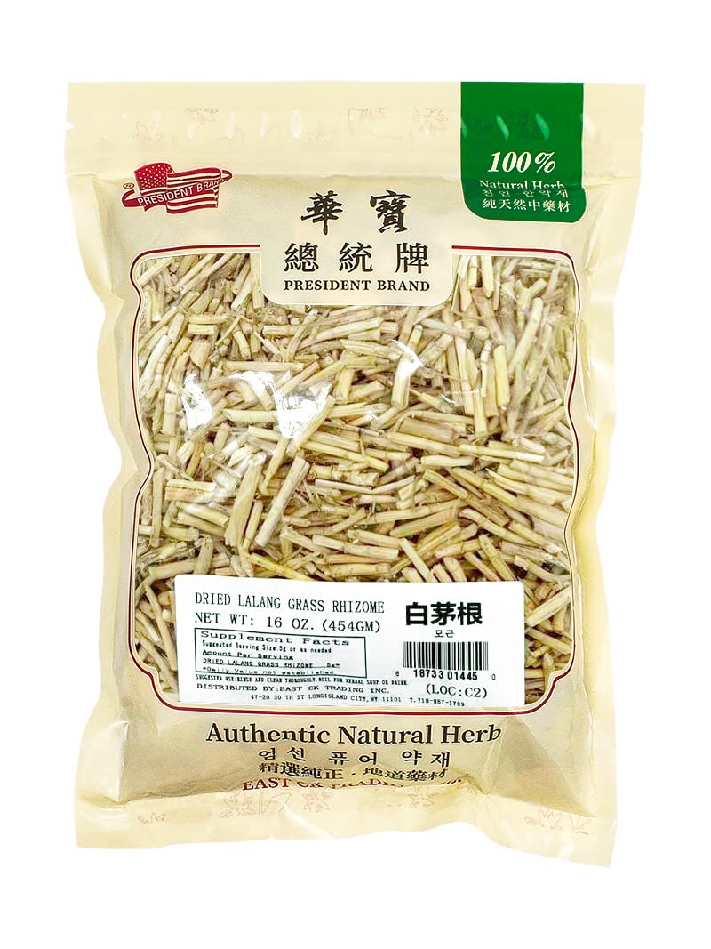 Sweet Post dried lalang grass rhizome packaging in a resealable bag for freshness.