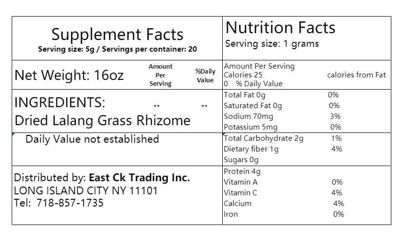 Sweet Post dried lalang grass rhizome surface shows pale yellow texture for infusions.