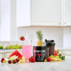 SweetCre Creatine Monohydrate fruit punch scoop included for precise dosing