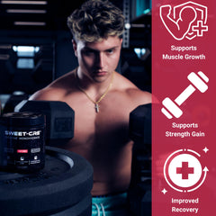 SweetCre Creatine Monohydrate micronized powder with smooth texture