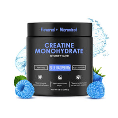 SweetCre creatine monohydrate powder tub for endurance and recovery.