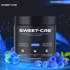 SweetCre organic ingredients label on packaging.
