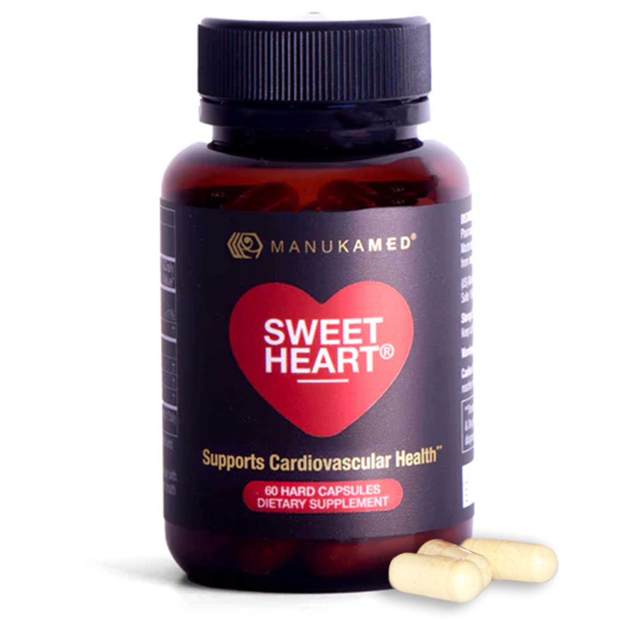 SweetHeart cholesterol support bottle on a clean background for daily lipid balance