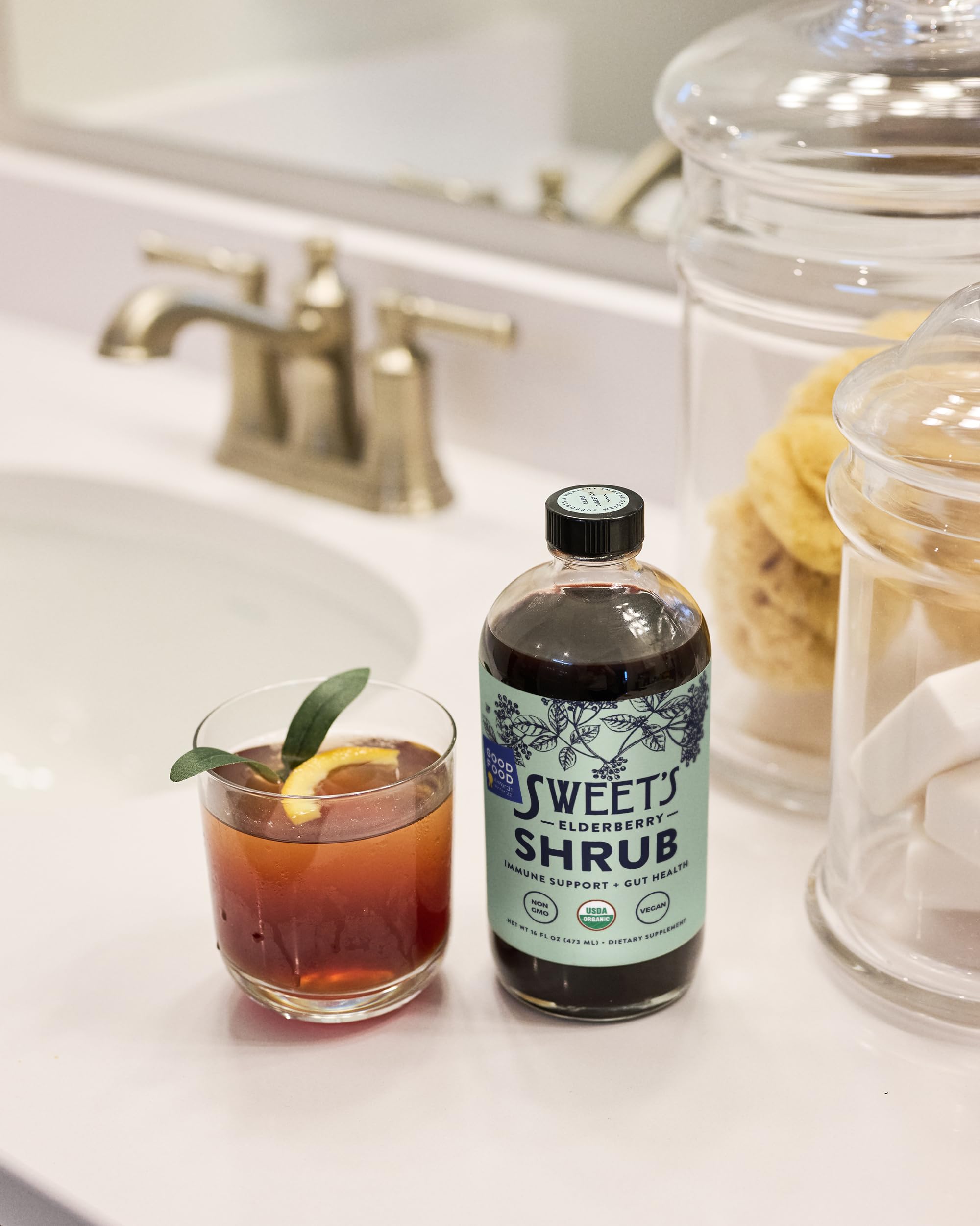 Sweet's Elderberry Shrub family-friendly setup features kids and adults enjoying safely.