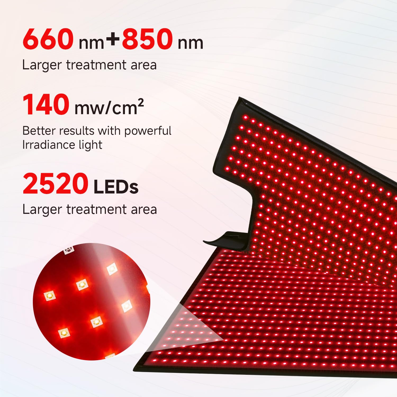 Swirise full-body pad 71 by 32 inches delivering balanced light.