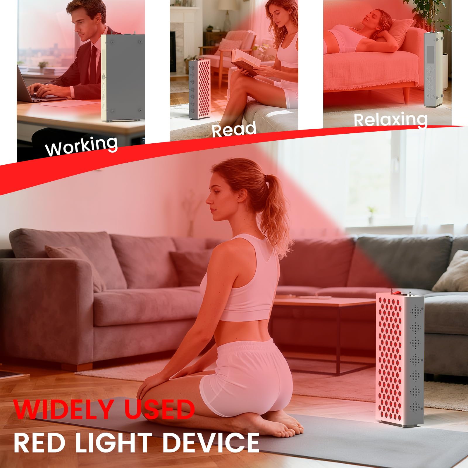 SWIRISE Red Light Elite 1500 in-use couple demonstrates shared sessions