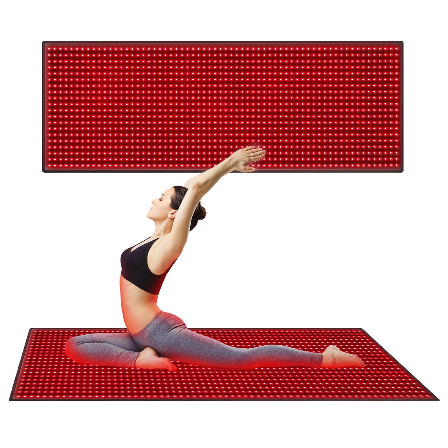 SWIRISE red light therapy mat covers full body for relaxation and easy at-home use.
