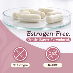 Capsules of Swiss Activa+ Labs Total Menopause Support in vegan formula.