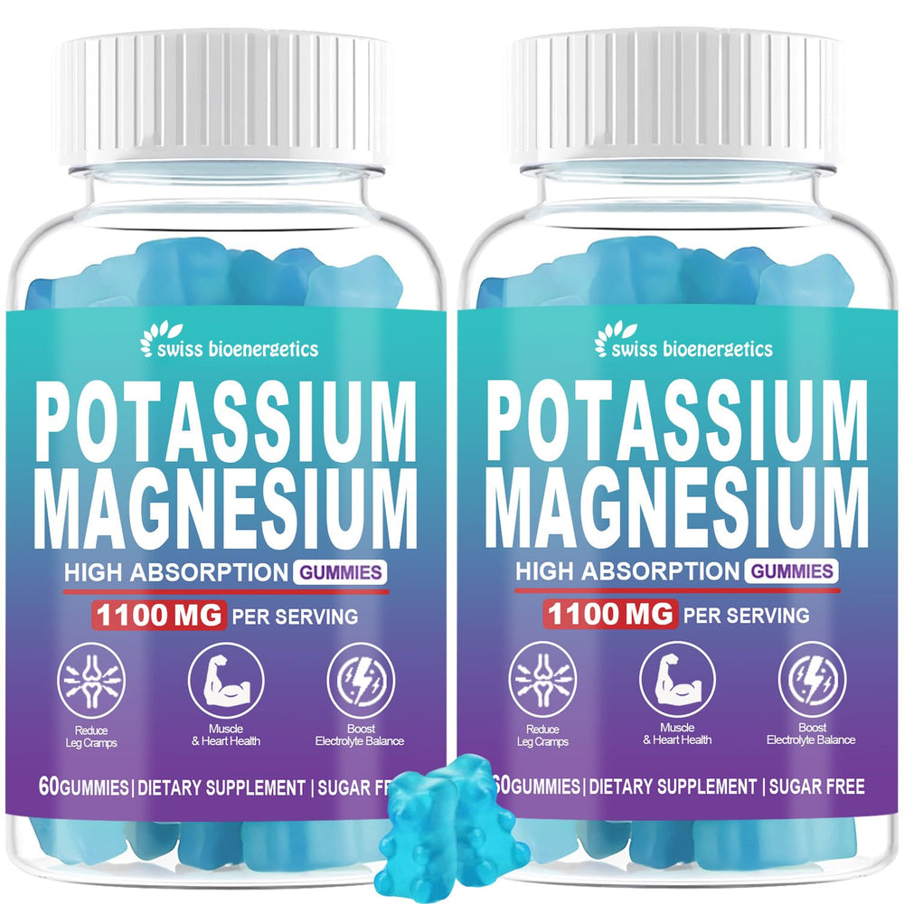 Swiss Bioenergetics potassium citrate gummies bottle front for daily electrolyte support