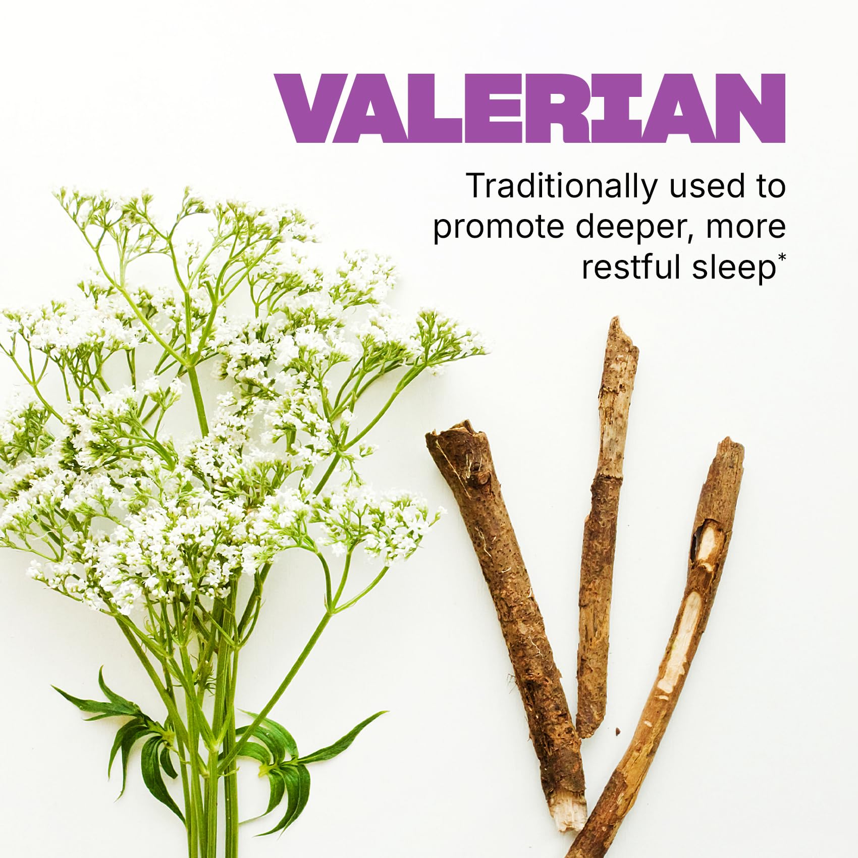 Swisse Sleep Valerian Capsules dispensing scene illustrates easy nightly use