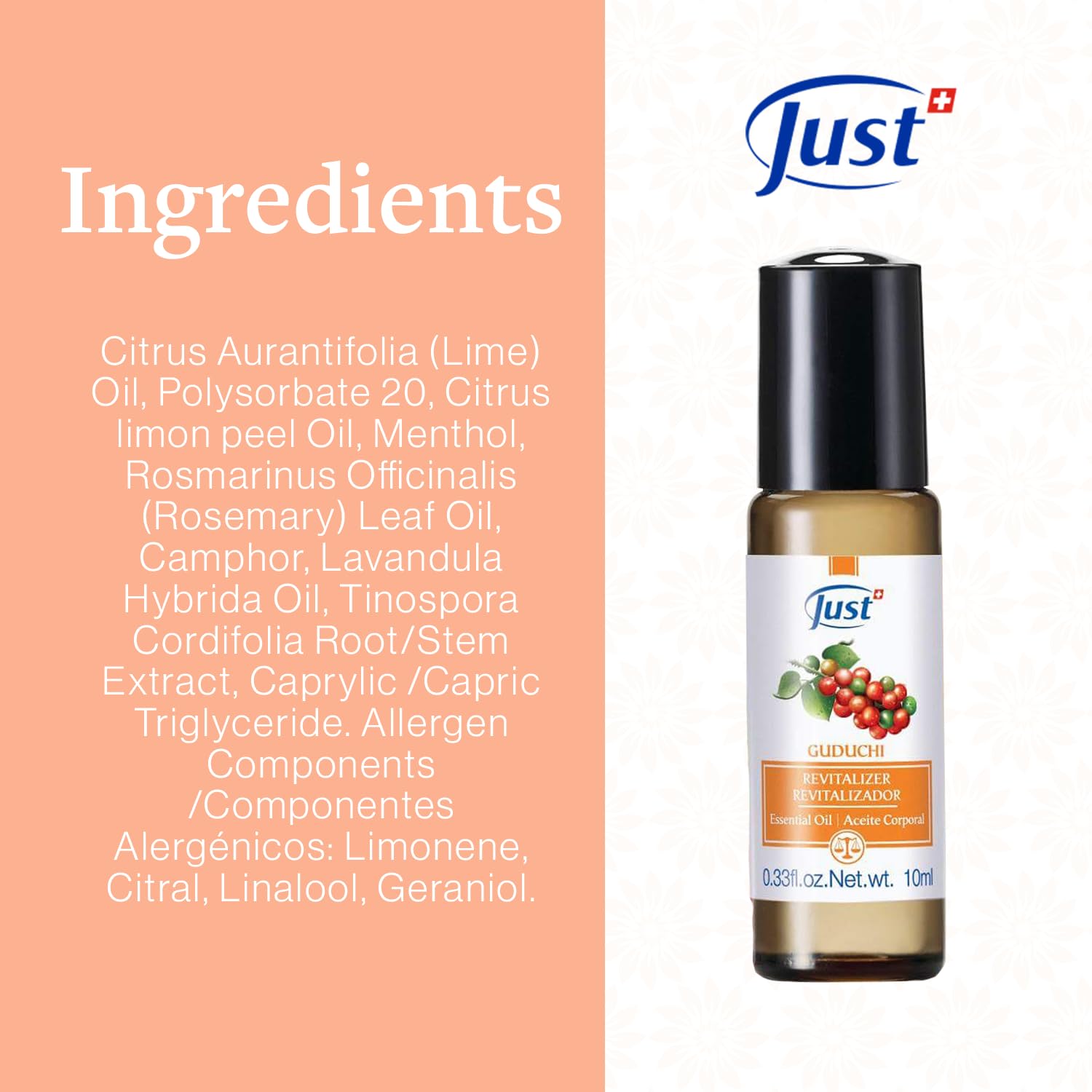 Guduchi Revitalizer applied on the inside of the wrists for discreet use