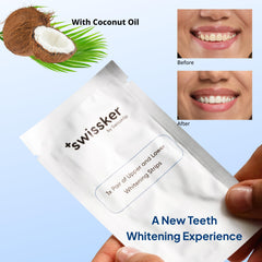 Close-up of ShineStrips adhered to teeth with comfortable fit