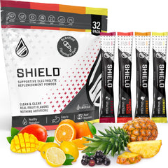 SWORD PERFORMANCE SHIELD berry packet delivers real fruit flavor for quick hydration on the go