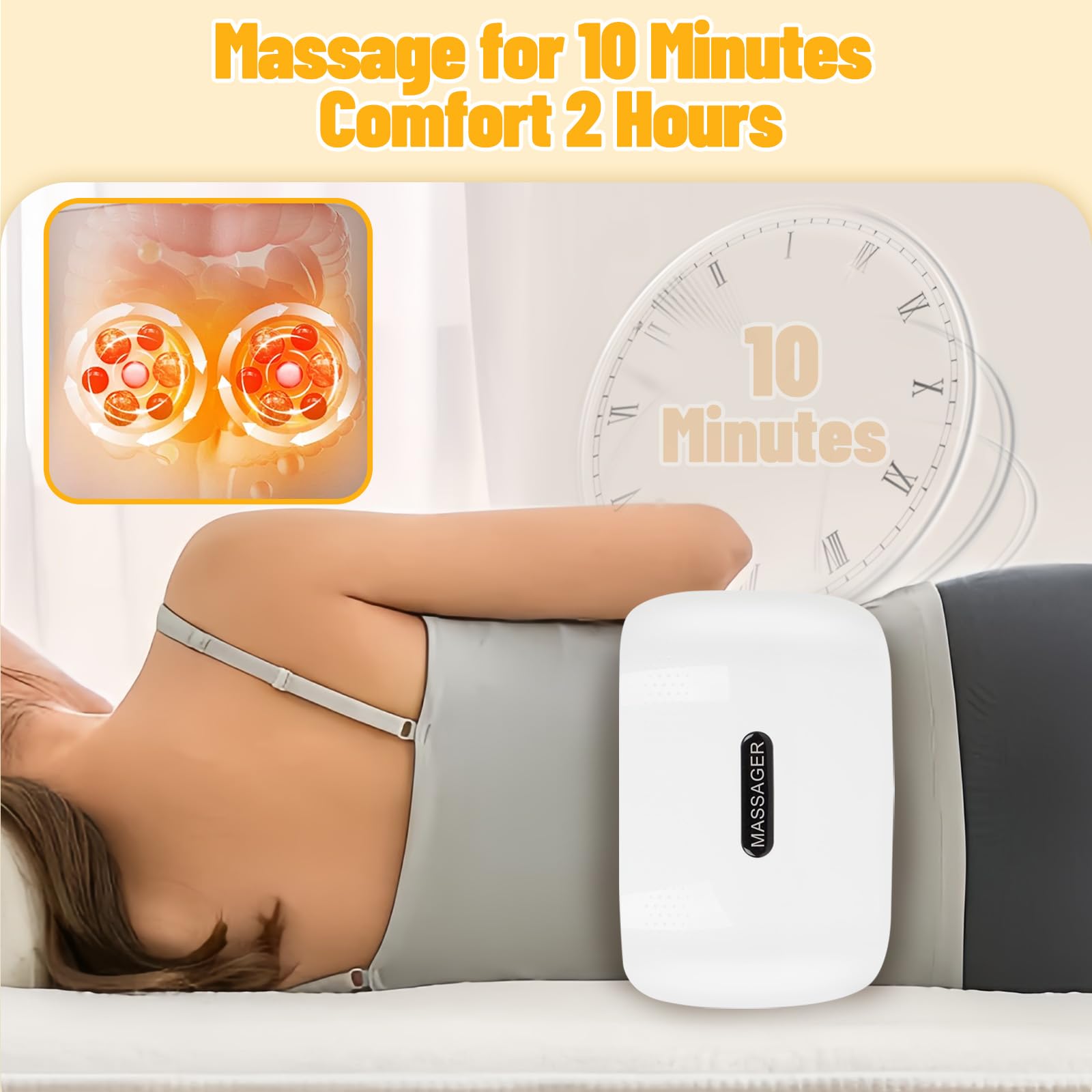 sykart electric abdominal massager three modes dial for customizable relief