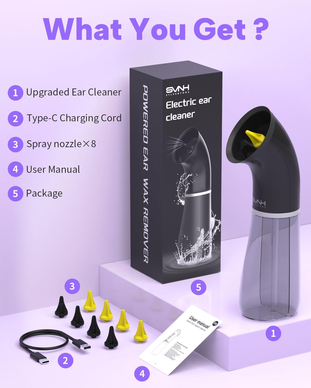 Sylvanthos all-in-one kit for family ear care routines.
