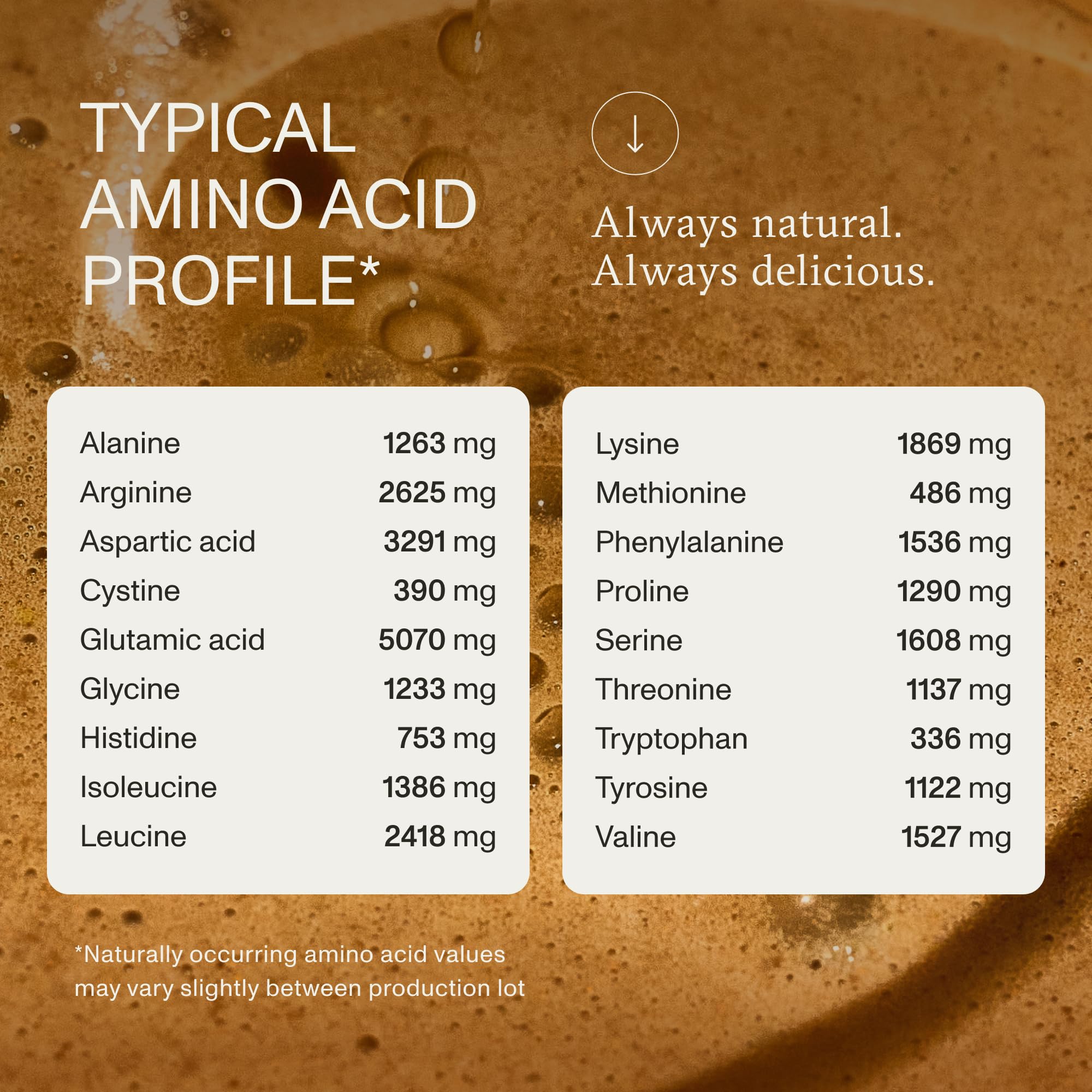 Synchro Genesis ingredient panel showcases prebiotics, greens, and cacao.