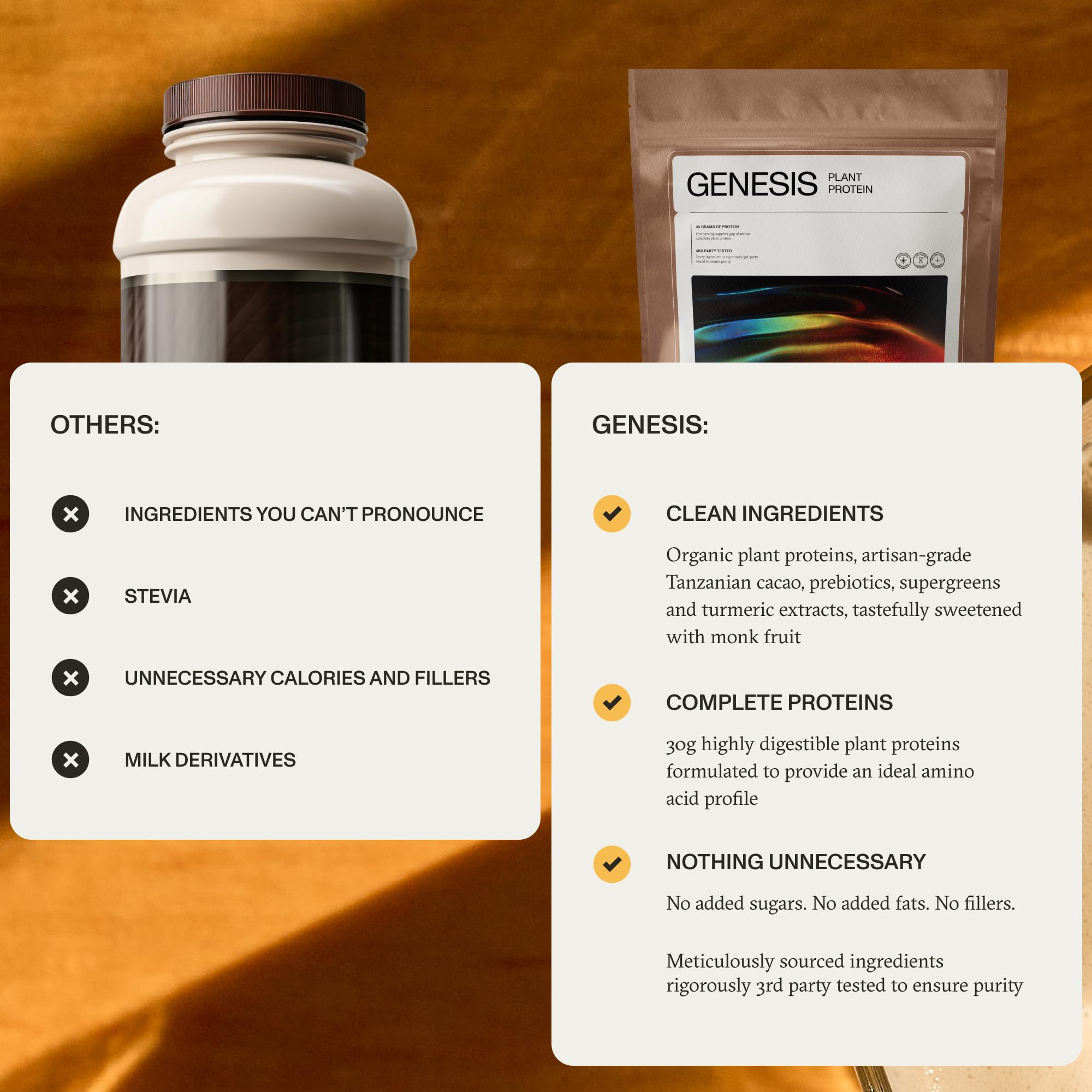 Synchro Genesis shake chocolate glass highlights post-workout recovery option.