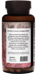 Synchro MicroBios label front showing strains for digestion and immunity.