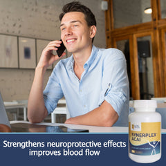 Synerplex Acai capsules label closeup highlighting high potency ingredients