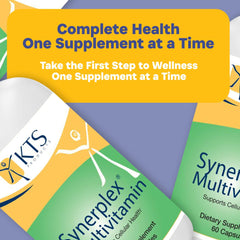 Synerplex Multivitamin bottle airtight seal emphasizing freshness and storage convenience