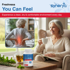 SYNERYA Advanced nerve support packaging highlights high-potency nutrients for resilience.