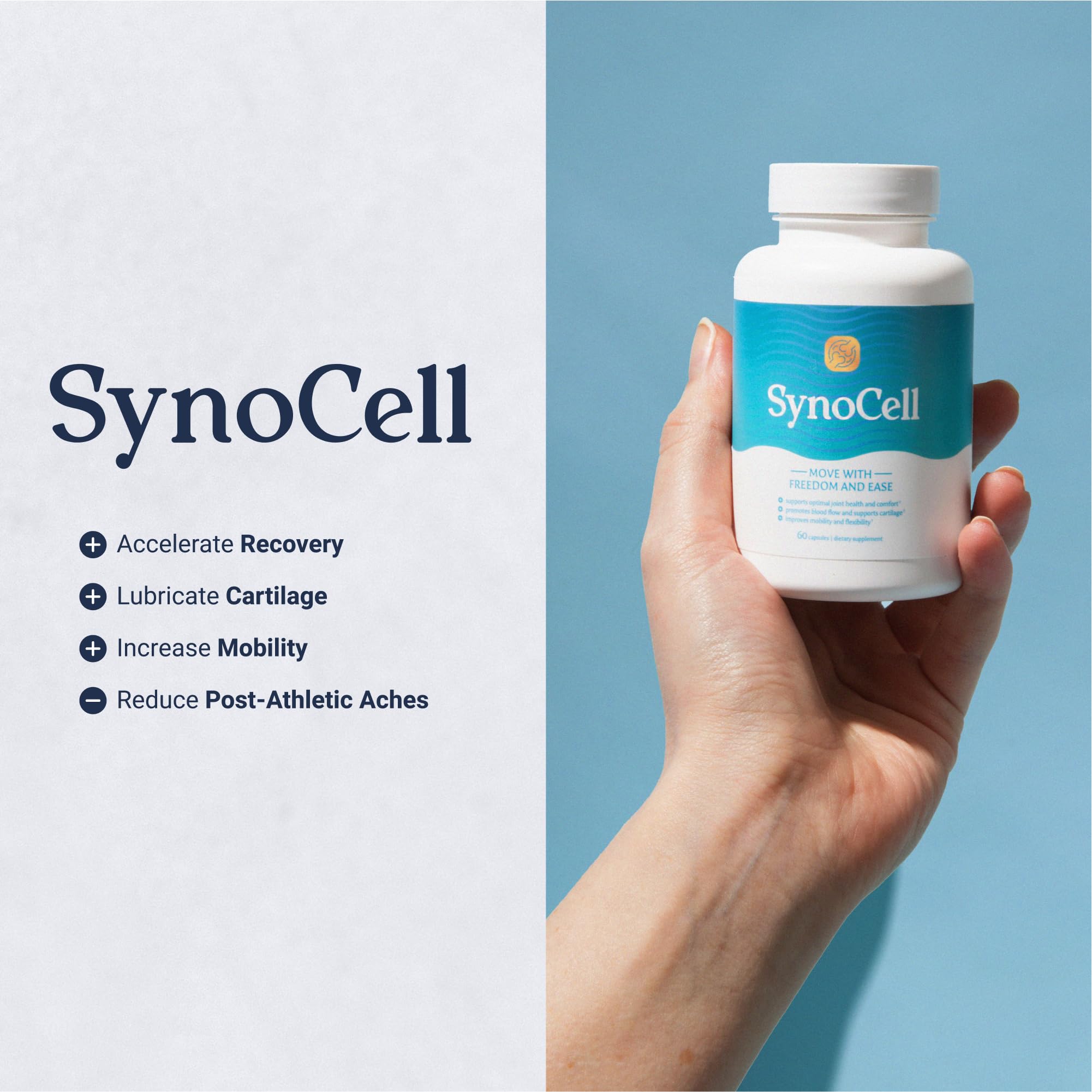 Synocell boswellia-extract capsules show natural joint support.
