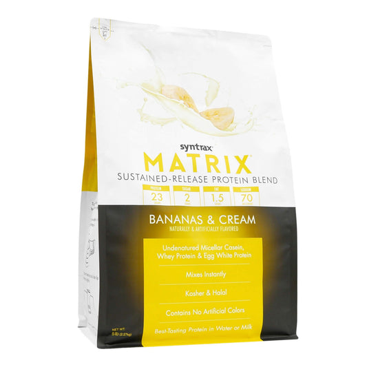 Syntrax Matrix instantized scoop demonstrates easy mixing with a spoon in water or milk.
