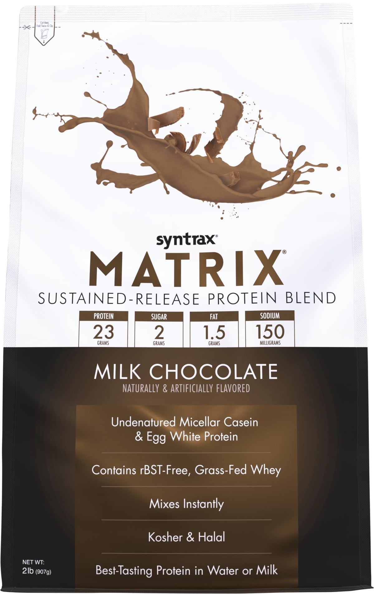 Syntrax Matrix Milk Chocolate 5 lb bag ready for daily shakes.
