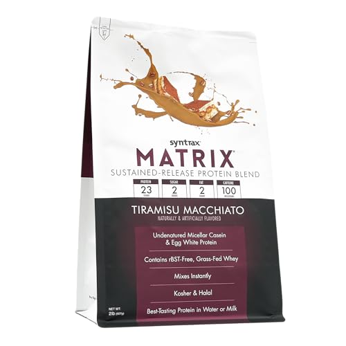 Syntrax Matrix Tiramisu Macchiato ingredients highlight undenatured protein blends