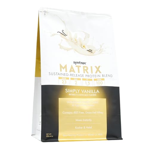 Syntrax Matrix vanilla scoop highlighting real vanilla specks for tasty shakes.